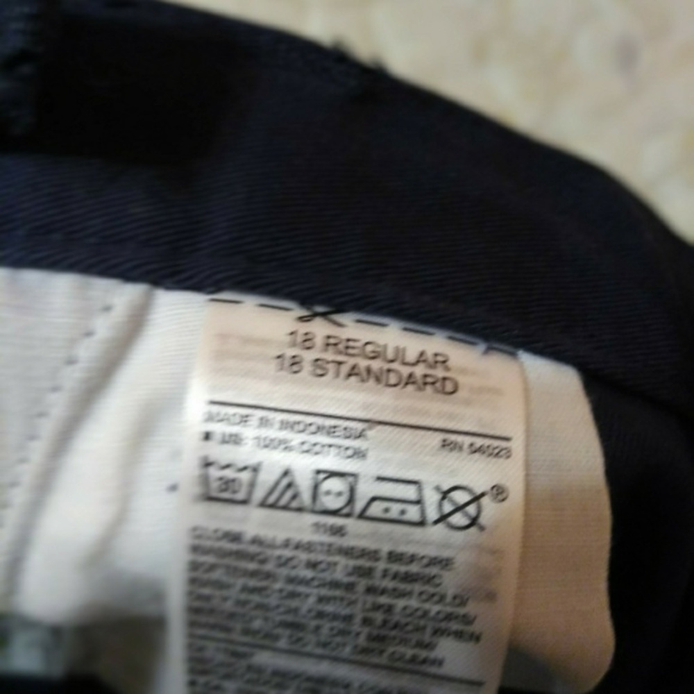 Navy Blue Uniform Pants size 18